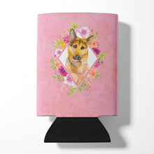 Load image into Gallery viewer, German Shepherd #2 Pink Flowers Can or Bottle Hugger CK4147CC