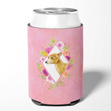 Load image into Gallery viewer, Italian Greyhound Pink Flowers Can or Bottle Hugger CK4154CC