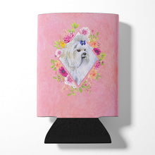 Load image into Gallery viewer, Maltese Pink Flowers Can or Bottle Hugger CK4159CC