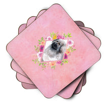Load image into Gallery viewer, Moscow Watchdog Pink Flowers Coasters - Set of 4 Lightweight Foam, Absorbent Drink Coasters  CK4162FC