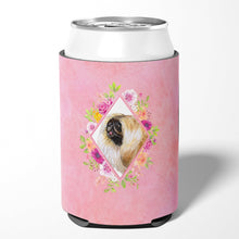 Load image into Gallery viewer, Pekingese Pink Flowers Can or Bottle Hugger CK4166CC