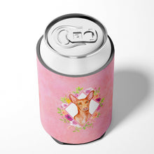 Load image into Gallery viewer, Pharaoh Hound Pink Flowers Can or Bottle Hugger CK4168CC