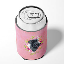 Load image into Gallery viewer, Giant Schnauzer Pink Flowers Can or Bottle Hugger CK4178CC