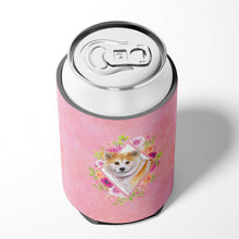 Load image into Gallery viewer, Shiba Inu Pink Flowers Can or Bottle Hugger CK4183CC