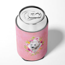 Load image into Gallery viewer, West Highland White Terrier Pink Flowers Can or Bottle Hugger CK4193CC