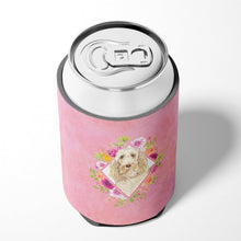 Load image into Gallery viewer, Spinone Italiano Pink Flowers Can or Bottle Hugger CK4209CC