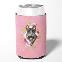 Load image into Gallery viewer, Scottish Terrier Pink Flowers Can or Bottle Hugger CK4214CC