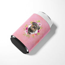 Load image into Gallery viewer, Rottweiler Pink Flowers Can or Bottle Hugger CK4217CC