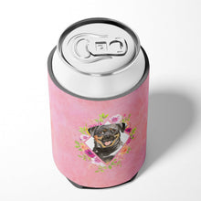 Load image into Gallery viewer, Rottweiler Pink Flowers Can or Bottle Hugger CK4217CC