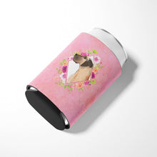 Load image into Gallery viewer, Fawn Great Dane Pink Flowers Can or Bottle Hugger CK4234CC