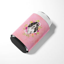 Load image into Gallery viewer, Black Parti Cocker Spaniel Pink Flowers Can or Bottle Hugger CK4244CC
