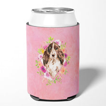 Load image into Gallery viewer, Brown Parti Cocker Spaniel Pink Flowers Can or Bottle Hugger CK4252CC