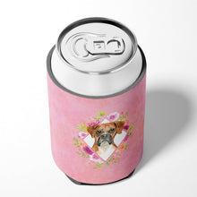 Load image into Gallery viewer, Boxer Pink Flowers Can or Bottle Hugger CK4255CC