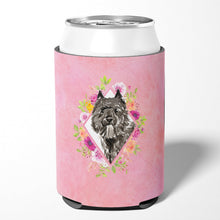 Load image into Gallery viewer, Bouvier des Flandres Pink Flowers Can or Bottle Hugger CK4256CC