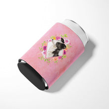 Load image into Gallery viewer, Border Collie Pink Flowers Can or Bottle Hugger CK4258CC
