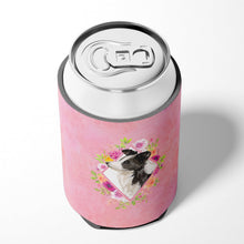 Load image into Gallery viewer, Border Collie Pink Flowers Can or Bottle Hugger CK4258CC