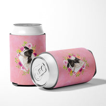 Load image into Gallery viewer, Border Collie Pink Flowers Can or Bottle Hugger CK4258CC
