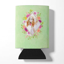 Load image into Gallery viewer, Afghan Hound Green Flowers Can or Bottle Hugger CK4270CC