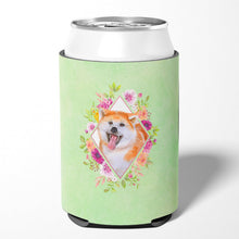 Load image into Gallery viewer, Akita Green Flowers Can or Bottle Hugger CK4271CC