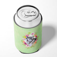 Load image into Gallery viewer, Alaskan Malamute Green Flowers Can or Bottle Hugger CK4272CC