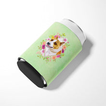 Load image into Gallery viewer, Bull Terrier Green Flowers Can or Bottle Hugger CK4274CC