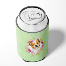 Load image into Gallery viewer, Basenji Green Flowers Can or Bottle Hugger CK4275CC