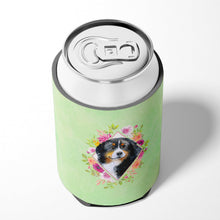 Load image into Gallery viewer, Bernese Mountain Dog Green Flowers Can or Bottle Hugger CK4278CC