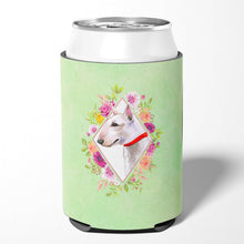 Load image into Gallery viewer, Bull Terrier Green Flowers Can or Bottle Hugger CK4284CC