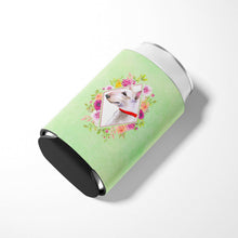 Load image into Gallery viewer, Bull Terrier Green Flowers Can or Bottle Hugger CK4284CC