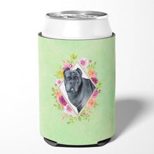Load image into Gallery viewer, Cane Corso Green Flowers Can or Bottle Hugger CK4285CC