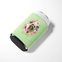 Load image into Gallery viewer, Chinese Crested Green Flowers Can or Bottle Hugger CK4290CC
