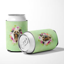 Load image into Gallery viewer, Chinese Crested Green Flowers Can or Bottle Hugger CK4290CC