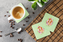 Load image into Gallery viewer, Chow Chow #2 Green Flowers Coasters - Set of 4 Lightweight Foam, Absorbent Drink Coasters  CK4293FC