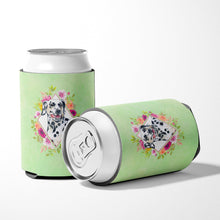 Load image into Gallery viewer, Dalmatian Green Flowers Can or Bottle Hugger CK4297CC