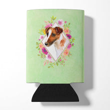 Load image into Gallery viewer, Jack Russell Terrier Green Flowers Can or Bottle Hugger CK4301CC