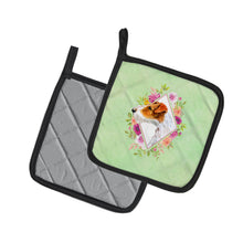 Load image into Gallery viewer, Jack Russell Terrier #2 Green Flowers Pot Holders - Set of 2 - Heat-Resistant Kitchen Essentials CK4302PTHD