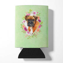 Load image into Gallery viewer, German Boxer Green Flowers Can or Bottle Hugger CK4305CC