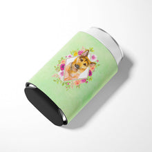 Load image into Gallery viewer, German Shepherd #2 Green Flowers Can or Bottle Hugger CK4307CC