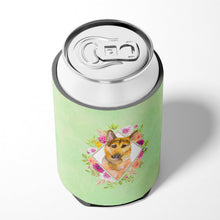 Load image into Gallery viewer, German Shepherd #2 Green Flowers Can or Bottle Hugger CK4307CC