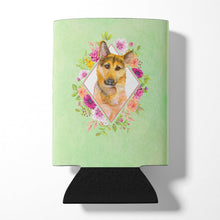 Load image into Gallery viewer, German Shepherd #2 Green Flowers Can or Bottle Hugger CK4307CC