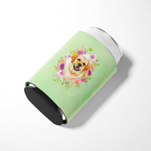 Load image into Gallery viewer, Golden Retriever Green Flowers Can or Bottle Hugger CK4309CC