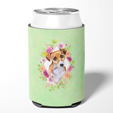 Load image into Gallery viewer, Jack Russell Terrier #1 Green Flowers Can or Bottle Hugger CK4315CC