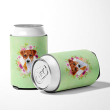 Load image into Gallery viewer, Jack Russell Terrier #2 Green Flowers Can or Bottle Hugger CK4316CC
