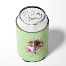 Load image into Gallery viewer, German Shorthaired Pointer Green Flowers Can or Bottle Hugger CK4317CC