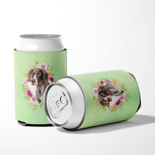 Load image into Gallery viewer, German Shorthaired Pointer Green Flowers Can or Bottle Hugger CK4317CC