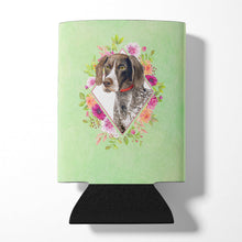 Load image into Gallery viewer, German Shorthaired Pointer Green Flowers Can or Bottle Hugger CK4317CC