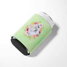 Load image into Gallery viewer, Maltese Green Flowers Can or Bottle Hugger CK4319CC