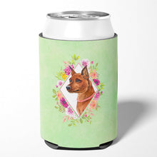 Load image into Gallery viewer, Miniature Pinscher Green Flowers Can or Bottle Hugger CK4321CC