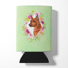 Load image into Gallery viewer, Miniature Pinscher Green Flowers Can or Bottle Hugger CK4321CC