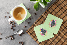 Load image into Gallery viewer, Newfoundland Green Flowers Coasters - Set of 4 Lightweight Foam, Absorbent Drink Coasters  CK4323FC